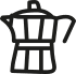 Icoon koffiepercolator